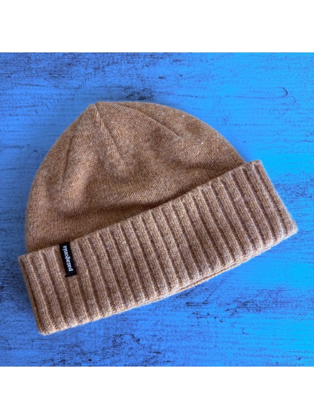 Patagonia Ribbed Knit Beanie Hat - Tan One Size Fits Most